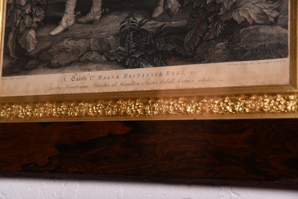 Stunning pair or rosewood framed engraving View IV