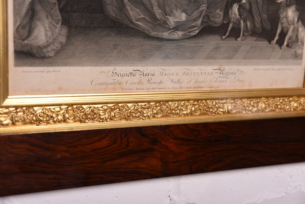 Stunning pair or rosewood framed engraving View VI