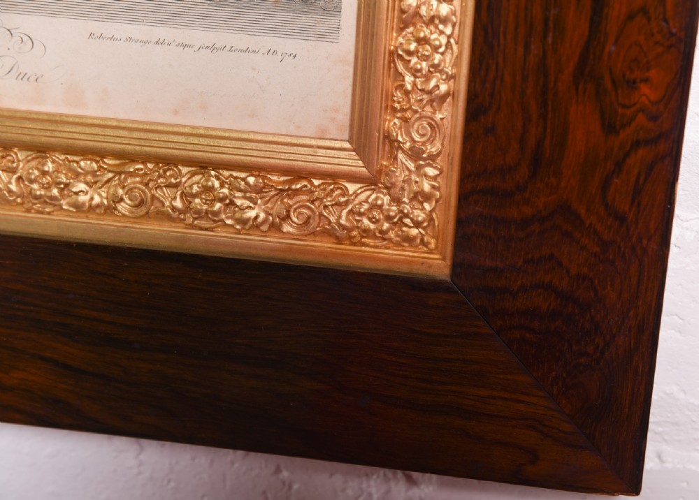 Stunning pair or rosewood framed engraving View IX