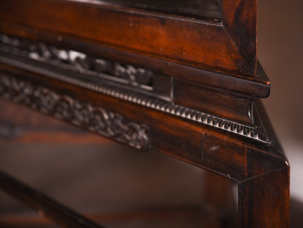 Japanese carved corner display unit View III