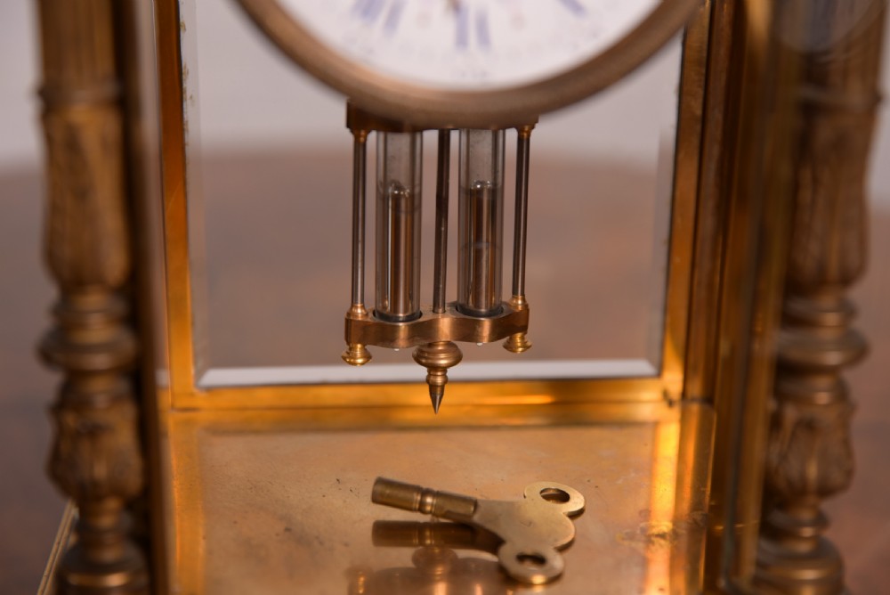 19th Century French Four glass mantle clock View VI