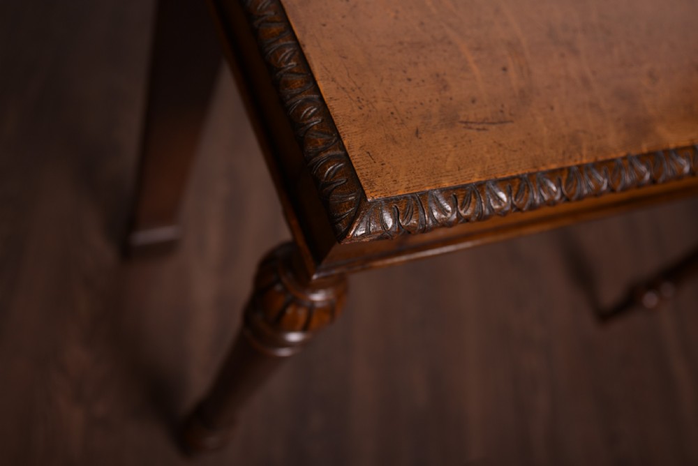 Victorian Carved oak hall console table  View V