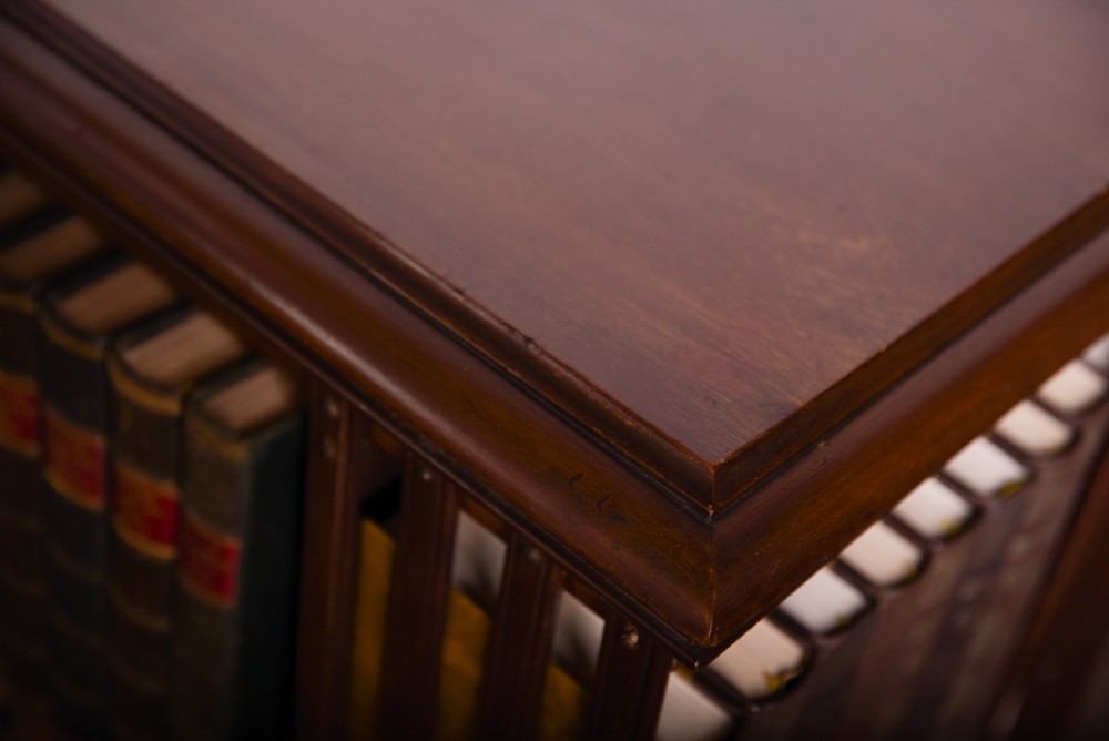Edwardian Mahogany Revolving Bookcase  View IV