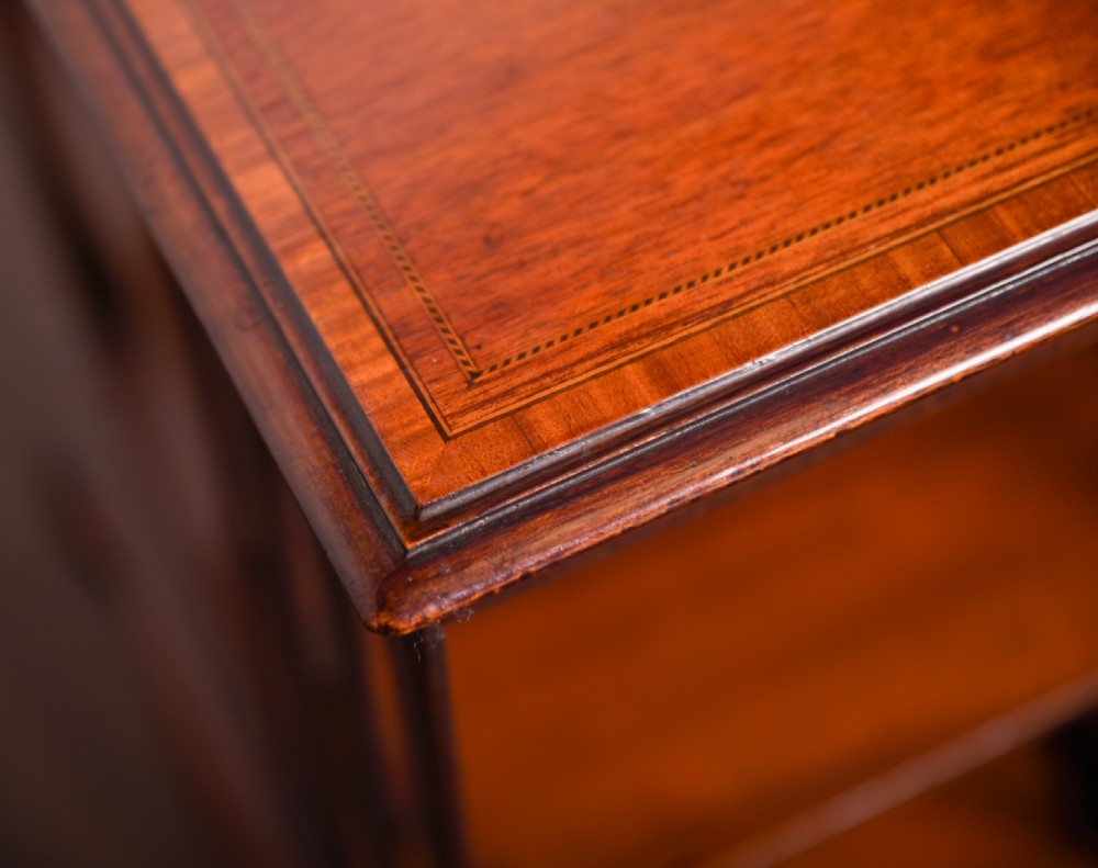 Fantastic Edwardian Inlaid Mahogany Revolving bookcase  View VI