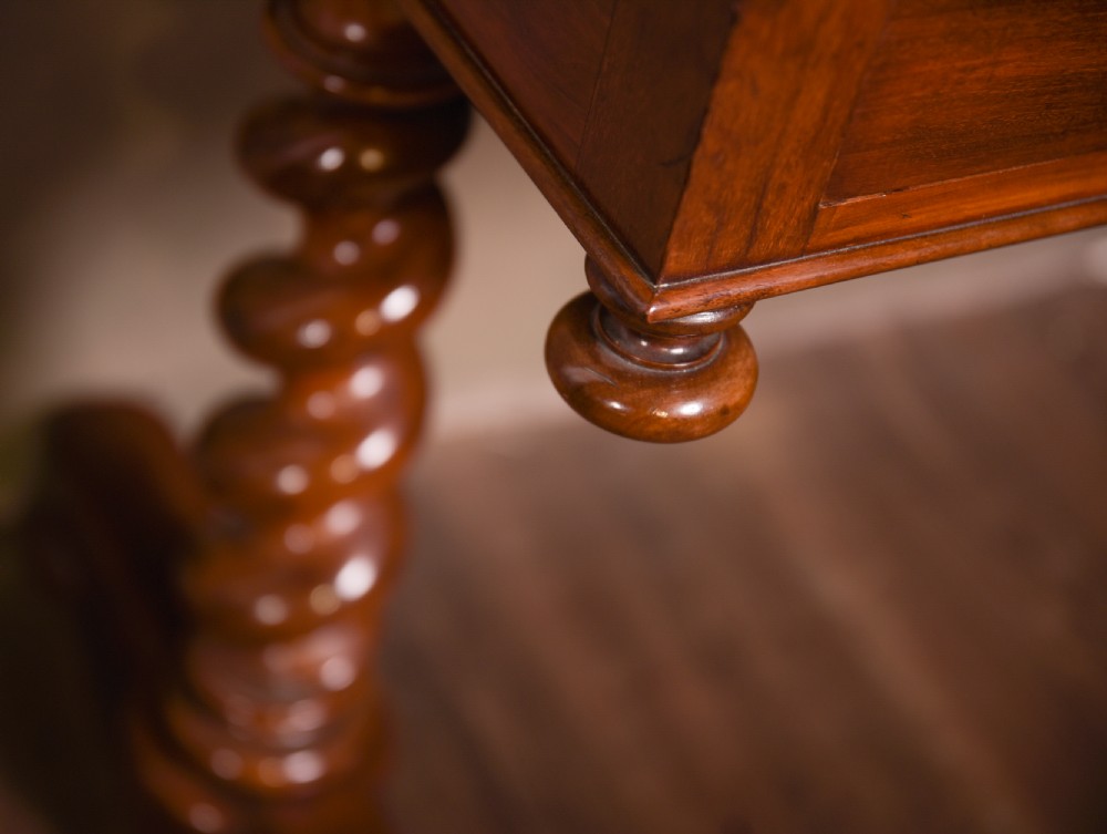 Stunning Victorian Mahogany Barley twist side table  View III