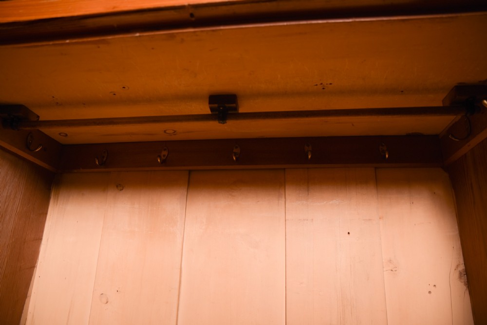 Scottish pitch pine 2 door wardrobe  View XIII