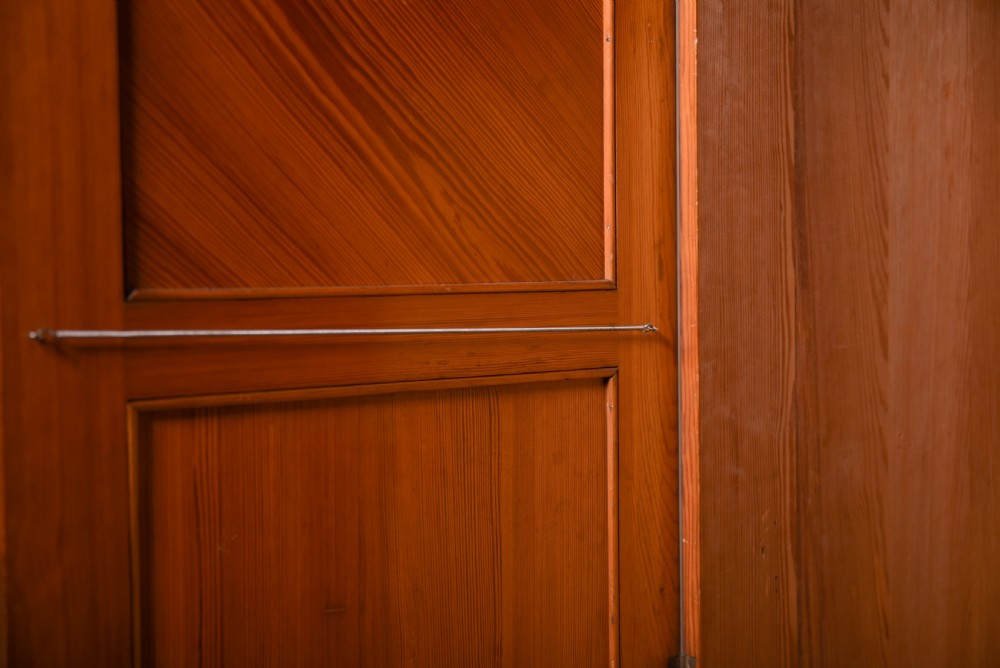 Scottish pitch pine 2 door wardrobe  View XIV