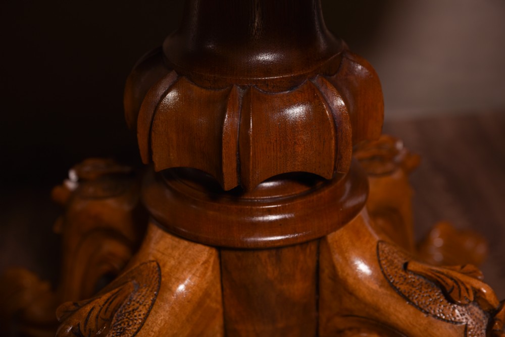 Stunning Victorian Burr Walnut Card Table View XIV