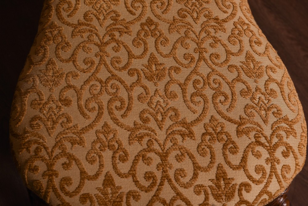 Victorian Walnut spoon back nursing chair  View IV