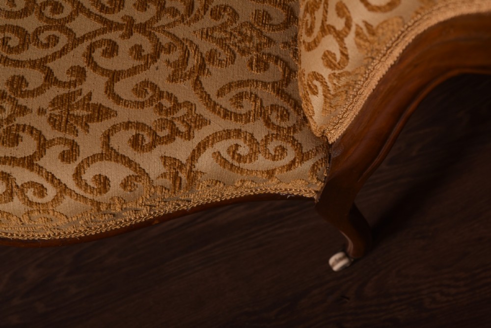 Victorian Walnut spoon back nursing chair  View VI