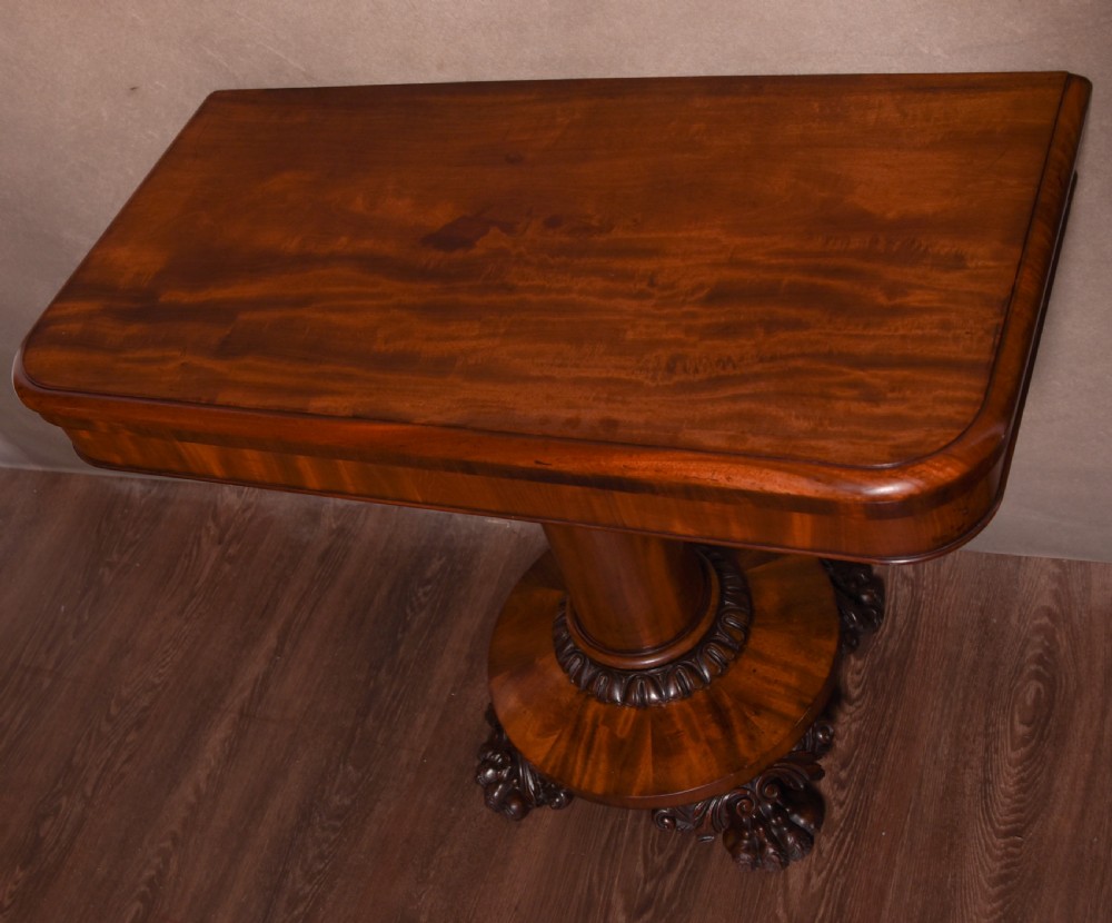 Fabulous Mahogany  William the 4th fold over tea table View V