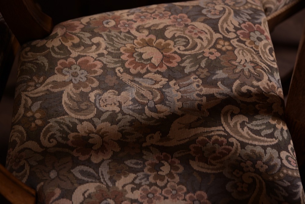 Set of 9 Victorian oak spook back chairs  View IV