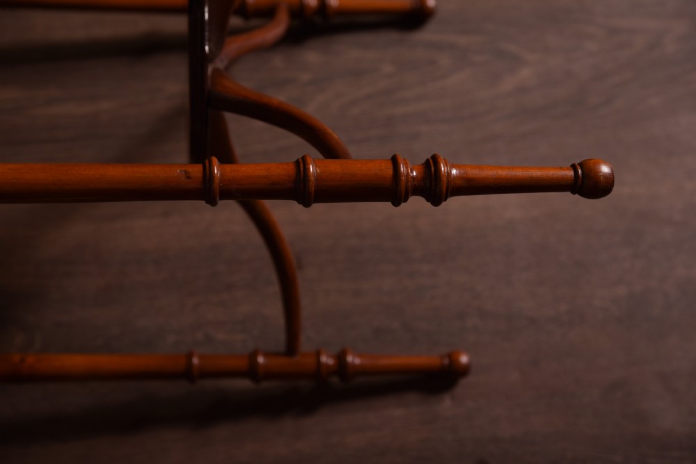 Elegant Edwardian Walnut occasional table View XI