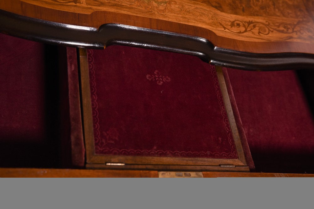 Fabulous French walnut and Marquetry Centre table  View IV