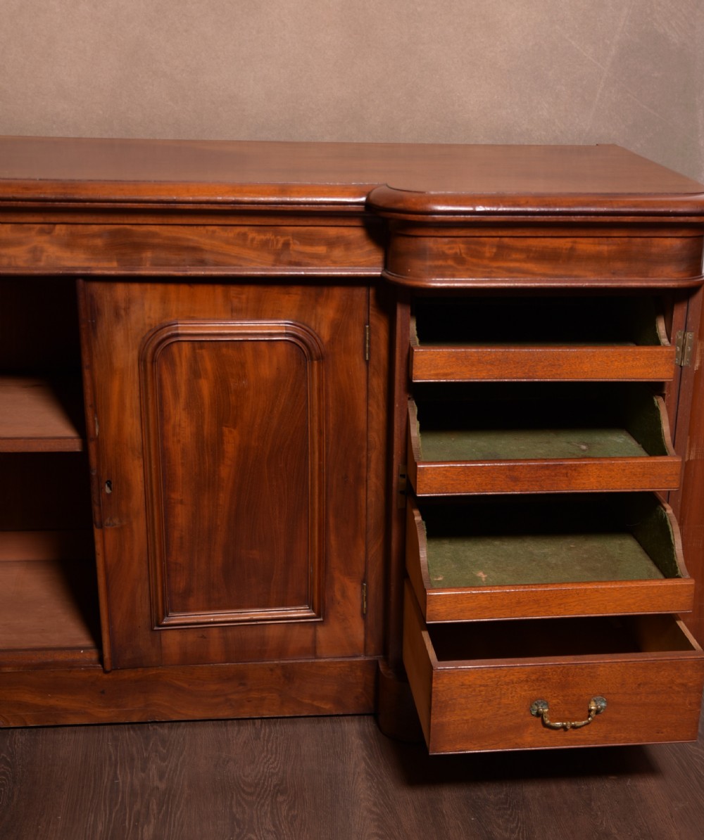 Quality Scottish 4 door breakfront Victorian sideboard View IX