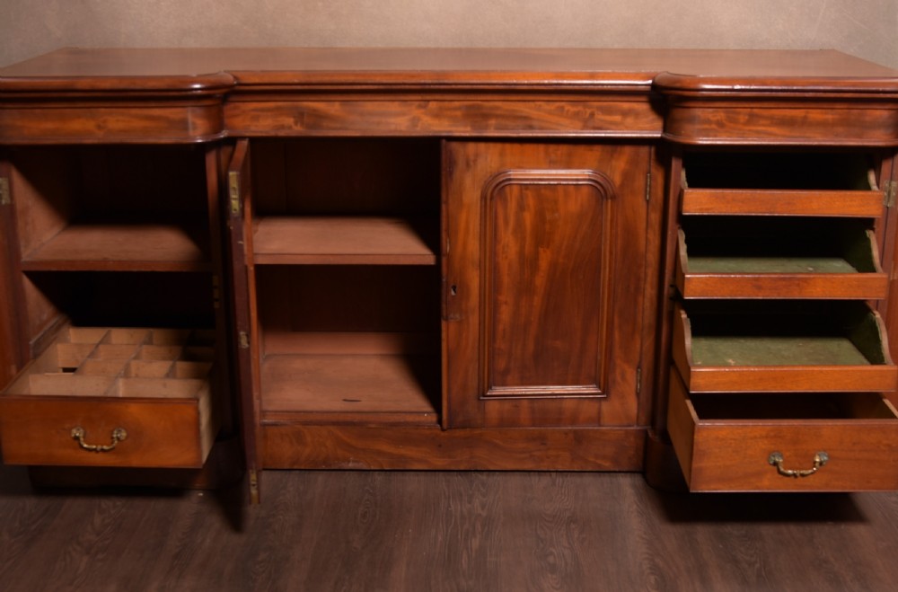 Quality Scottish 4 door breakfront Victorian sideboard View X