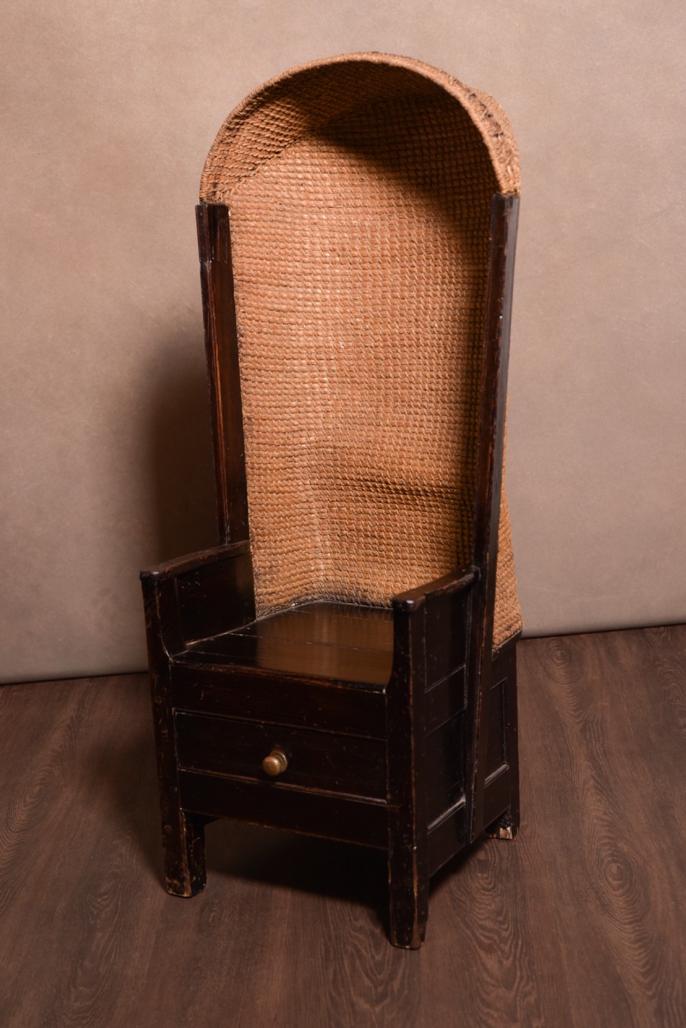 Rare early hooded Orkney chair 
