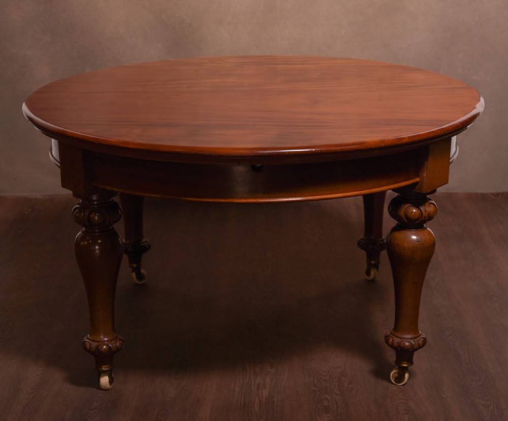 Fabulous Victorian mahogany extending table  View II