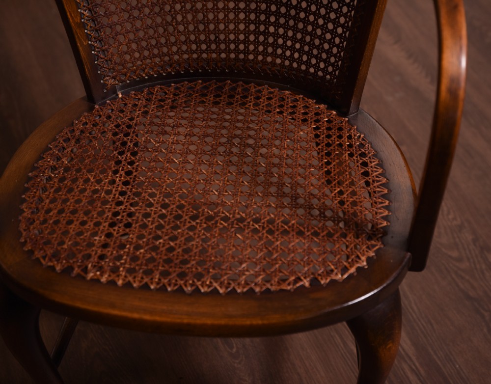 Edwardian Bergere arm chair  View V