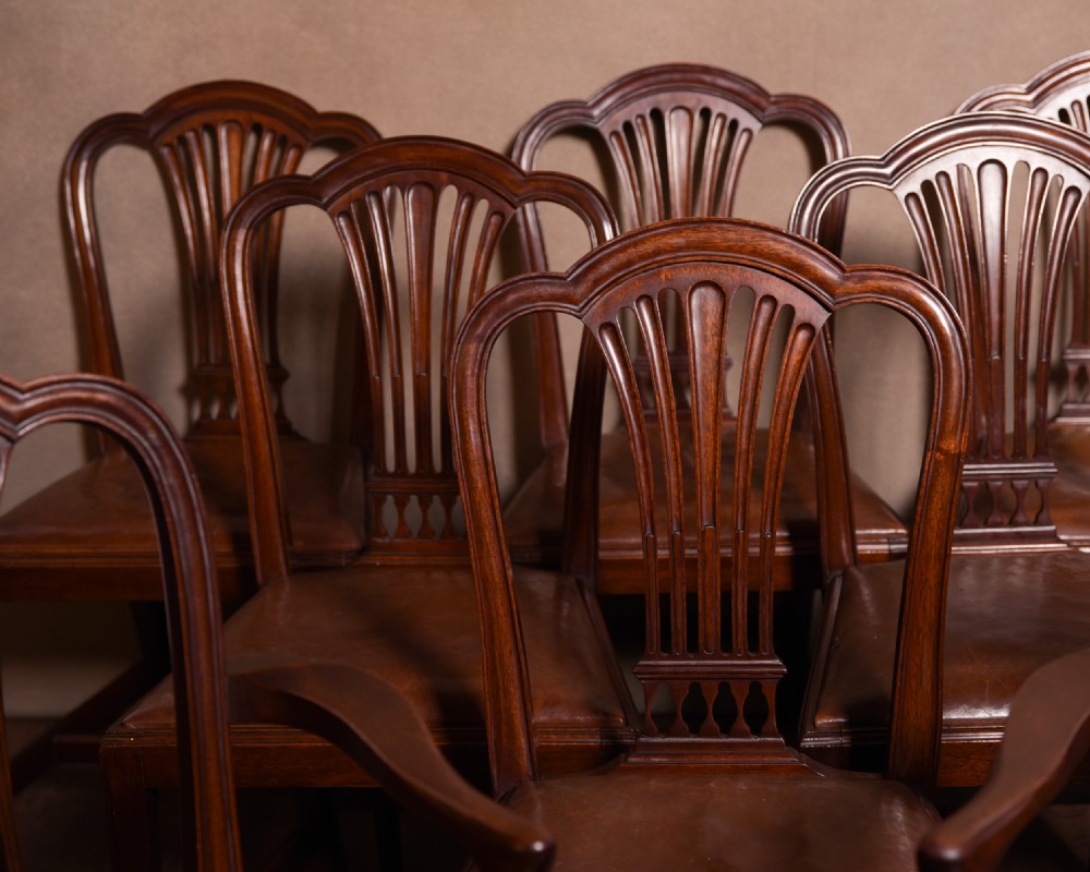 Set of 8 19th century Mahogany dining chairs  View IV
