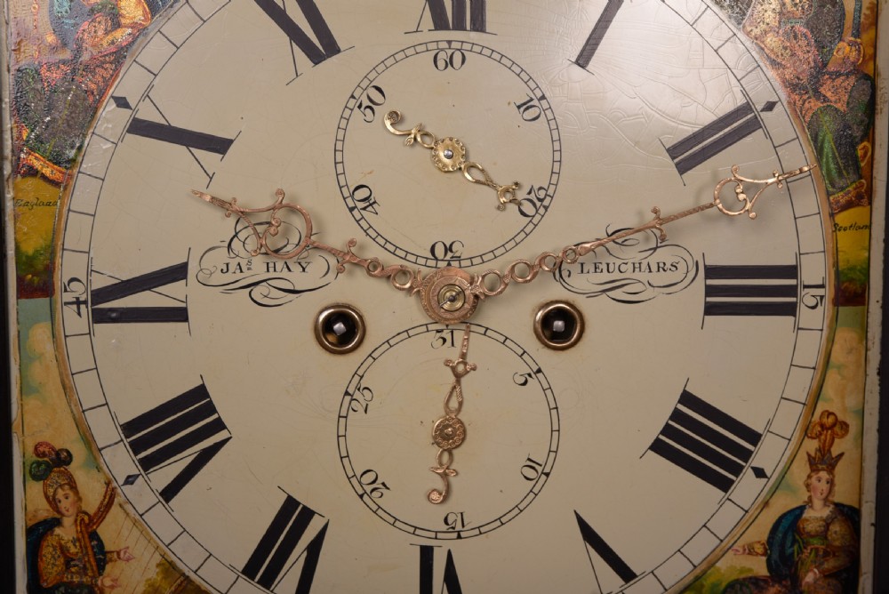 Victorian Scottish Mahogany Long case grandfather clock by Jame Hay Leuchars View V