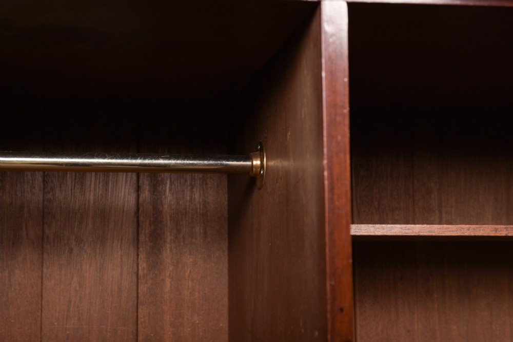 Neat Edwardian flame mahogany wardrobe View VI