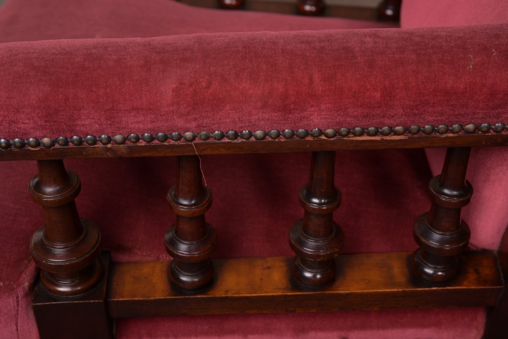 Victorian Mahogany Gentleman's arm chair View VI
