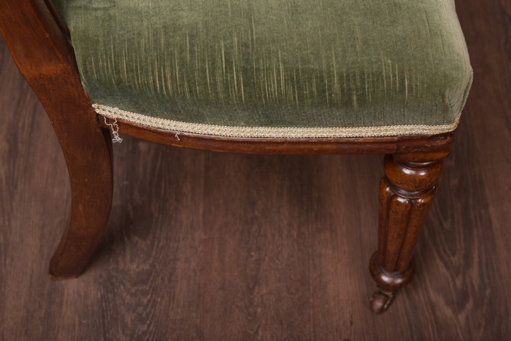 Set of 8 Victorian Fantastic quality Mahogany Balloon back chairs View XII