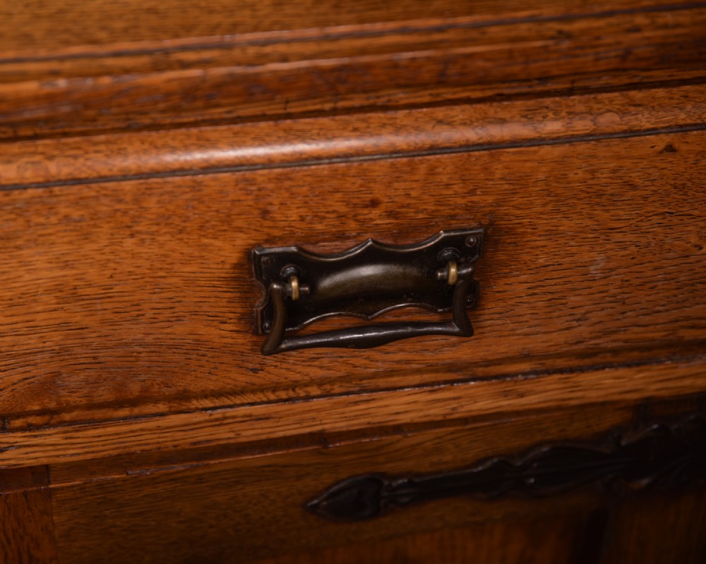 Fantastic Oak Art Nouveau Bookcase View II