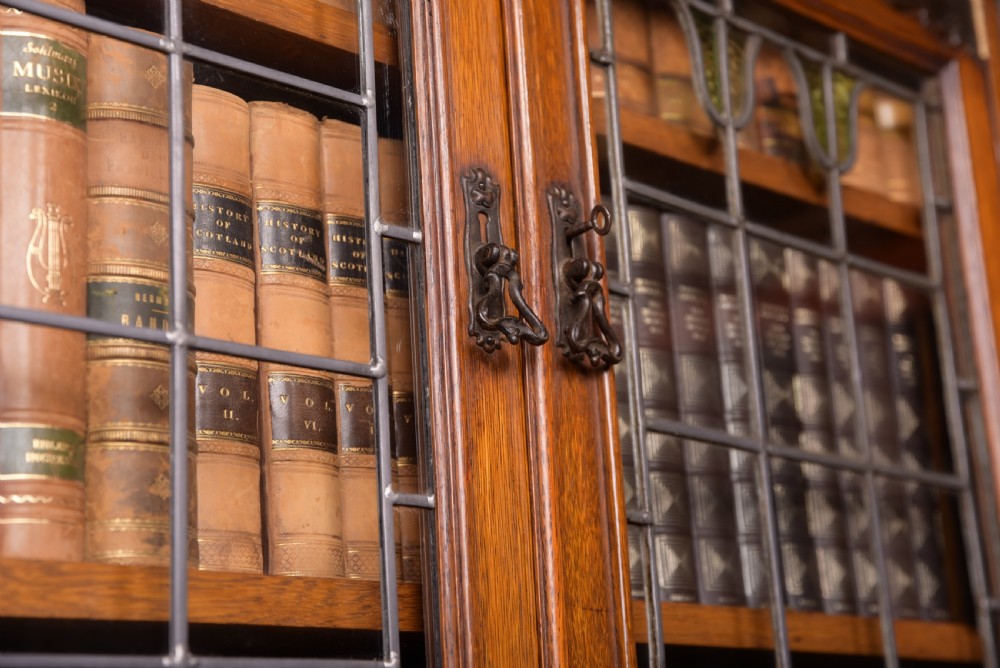 Fantastic Oak Art Nouveau Bookcase View IV