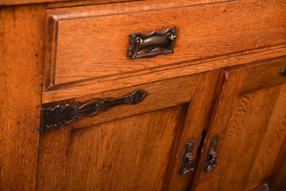 Fantastic Oak Art Nouveau Bookcase View XVII