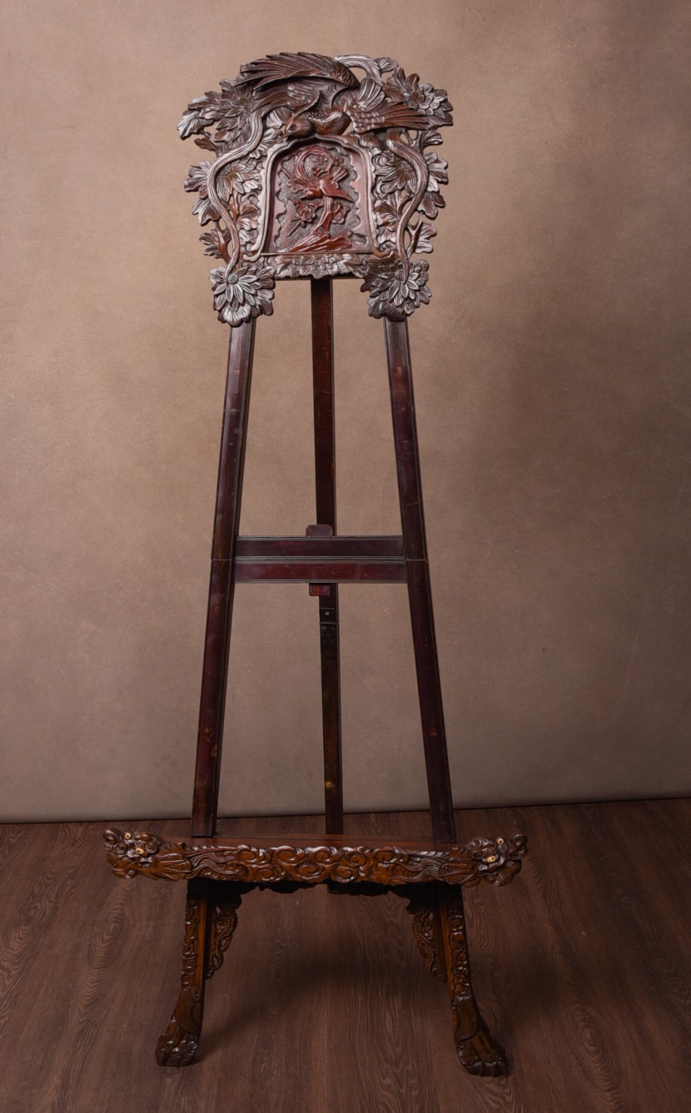 19th Century Japanese Carved folding Easel