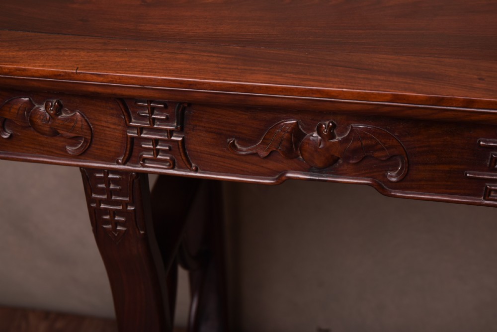 Chinese Carved Side Console Table View V