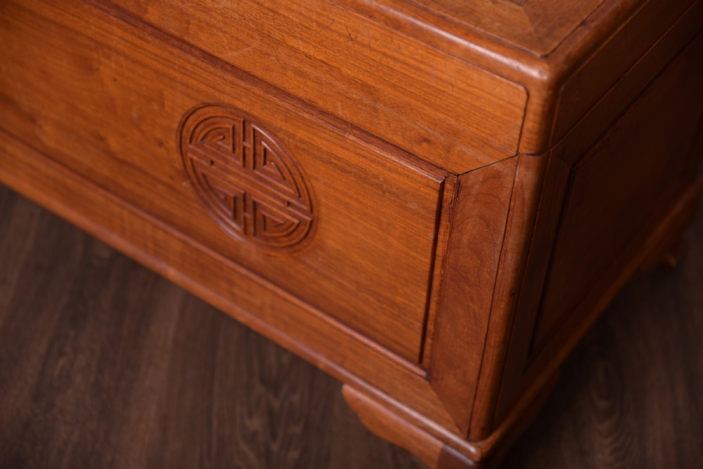 Stunning Chinese Camphor wood storage box View VI