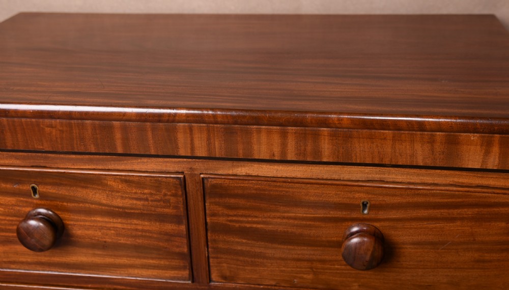 A Neat Victorian Mahogany 2 over 2 chest of drawers View IV