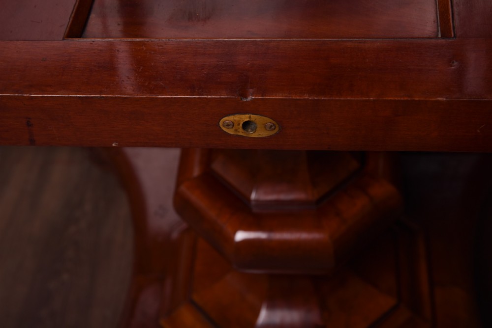 Fantastic Victorian Mahogany snap top 10 seater dining table  View XI