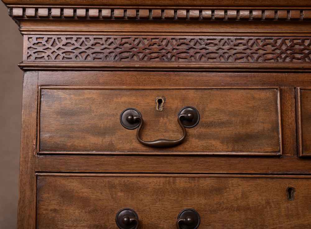 Unusual Edwardian Mahogany Tallboy View III