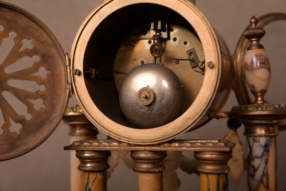 Stunning French Marble 5 pillar clock set View XI