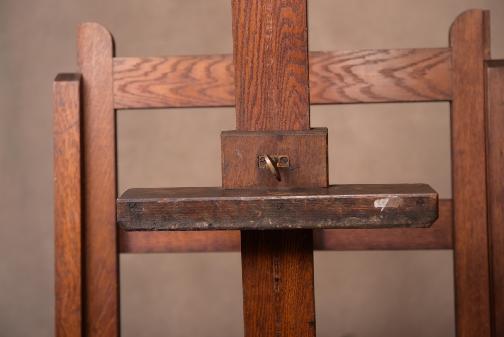 Fantastic Adjustable oak artist easel by Reeves and sons ltd of London View XXIII