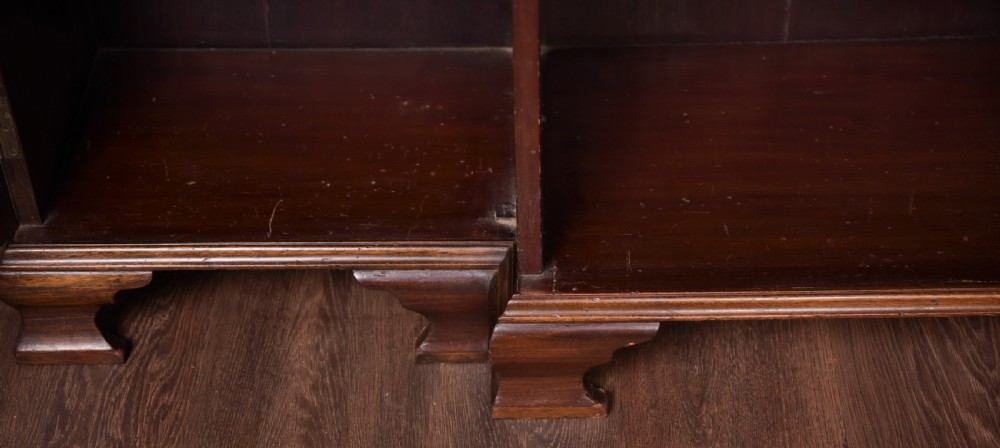 Edwardian Mahogany  Break front bookcase  View IX