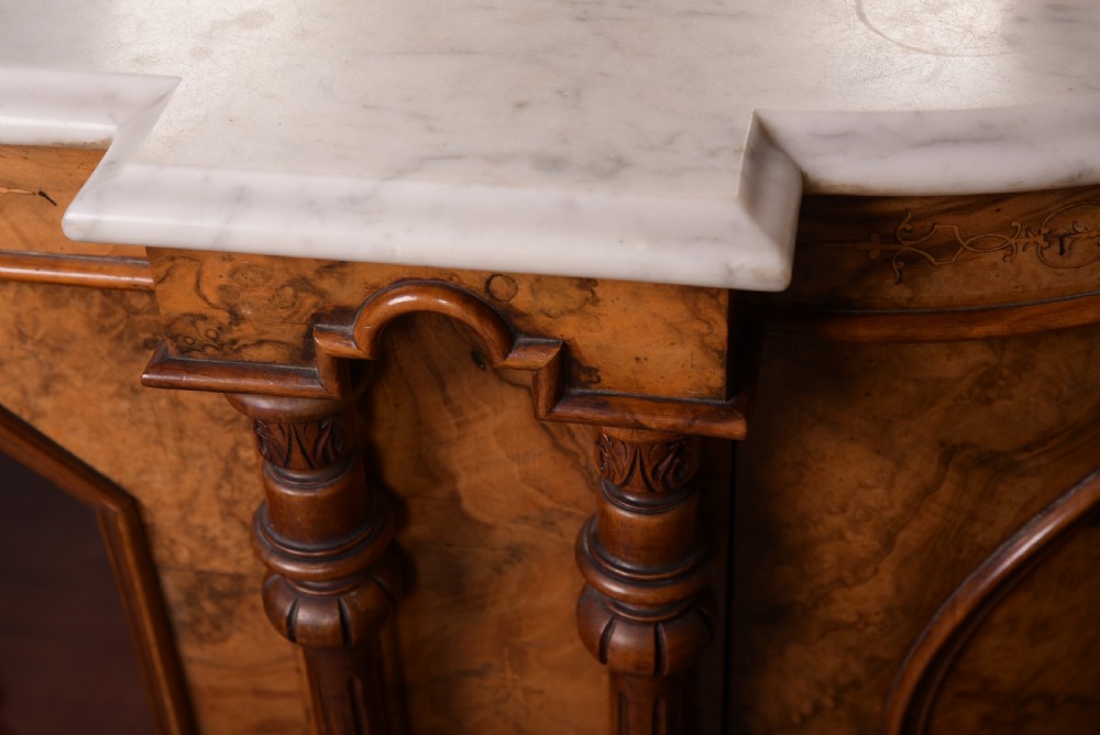 Fabulous Victorian Walnut Mirror back Credenza  View V