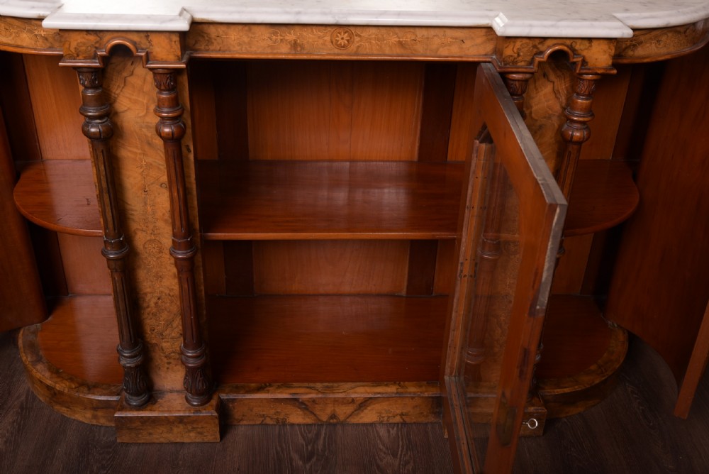 Fabulous Victorian Walnut Mirror back Credenza  View IX