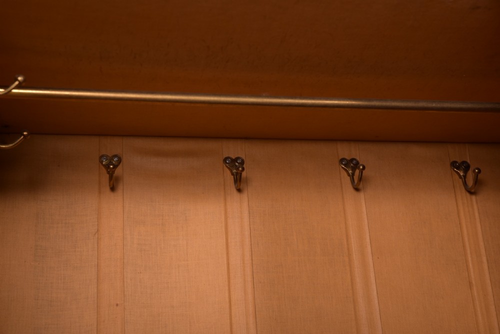 Stunning Walnut Art Nouveau triple mirror door Wardrobe  View X