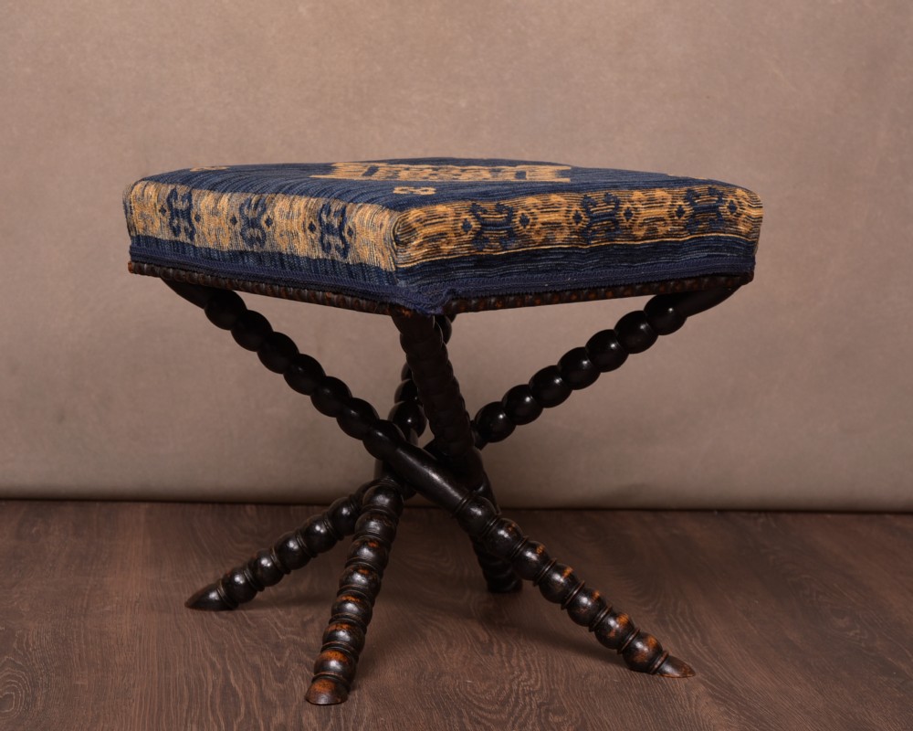 Unusual Bobbin turn foot stool 
