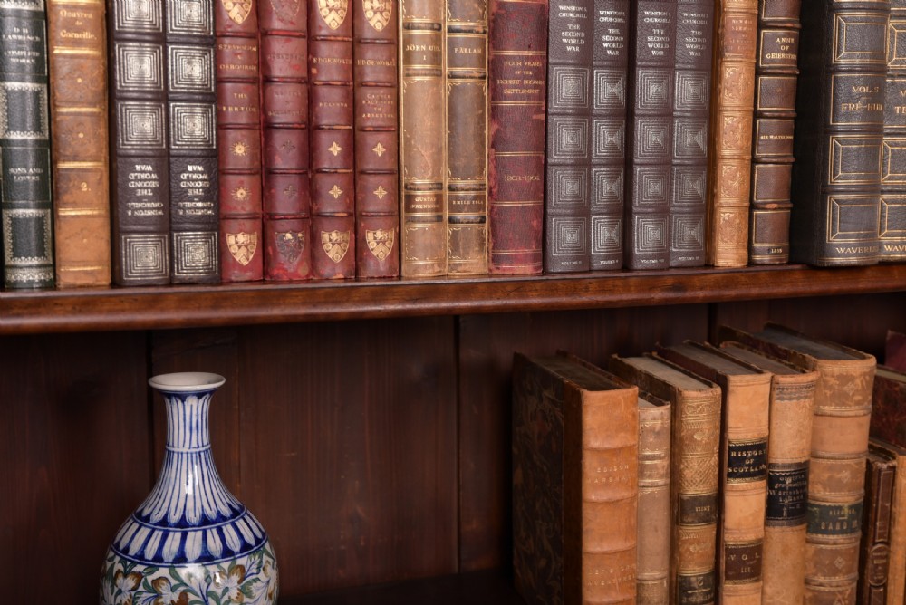 Art and crafts walnut bookcase  View II
