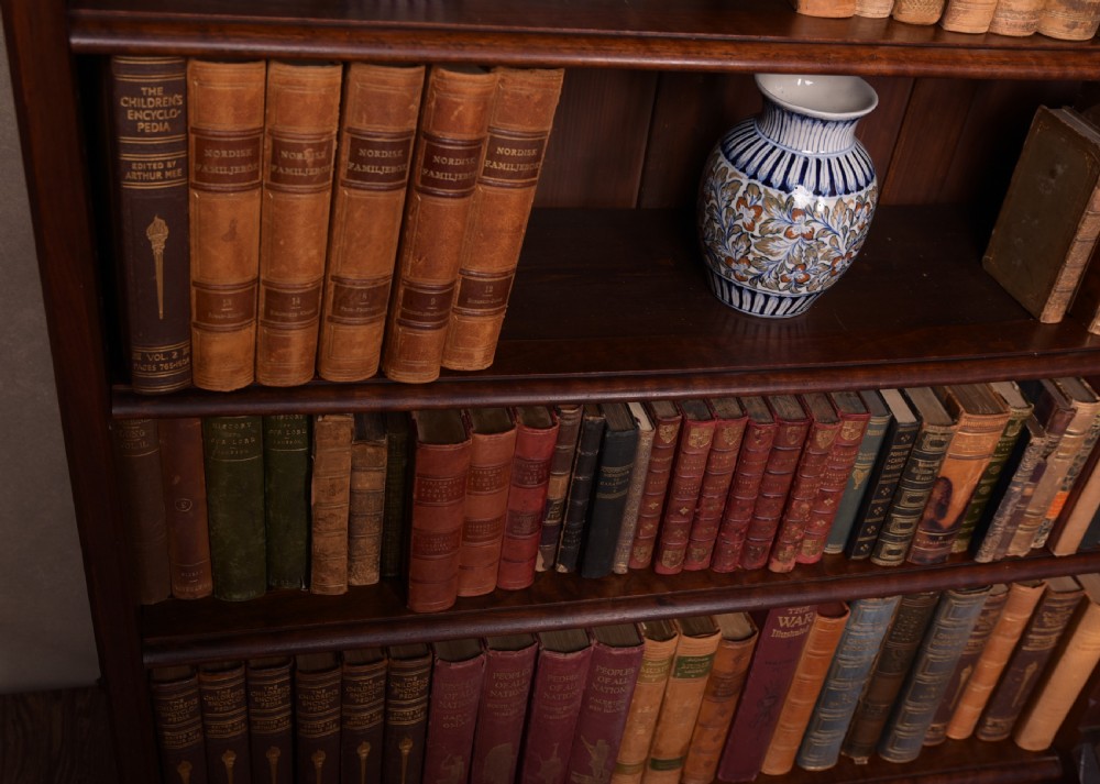 Art and crafts walnut bookcase  View III