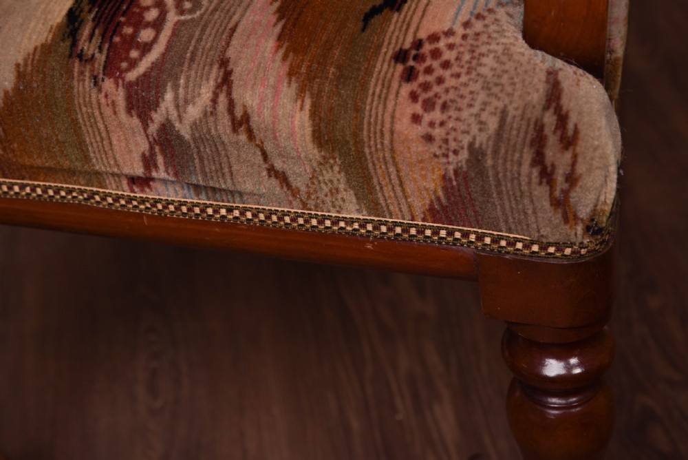 Superb Victorian mahogany desk chair View XIII