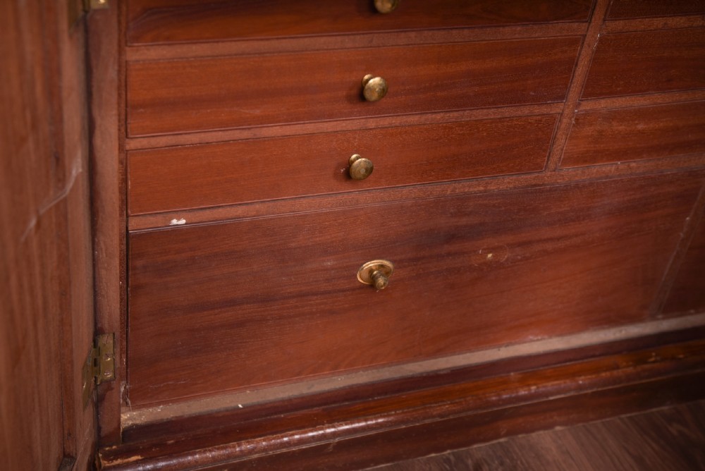 Rare Georgian mahogany  Collectors cabinet bookcase  View III