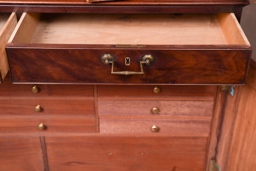 Rare Georgian mahogany  Collectors cabinet bookcase  View V