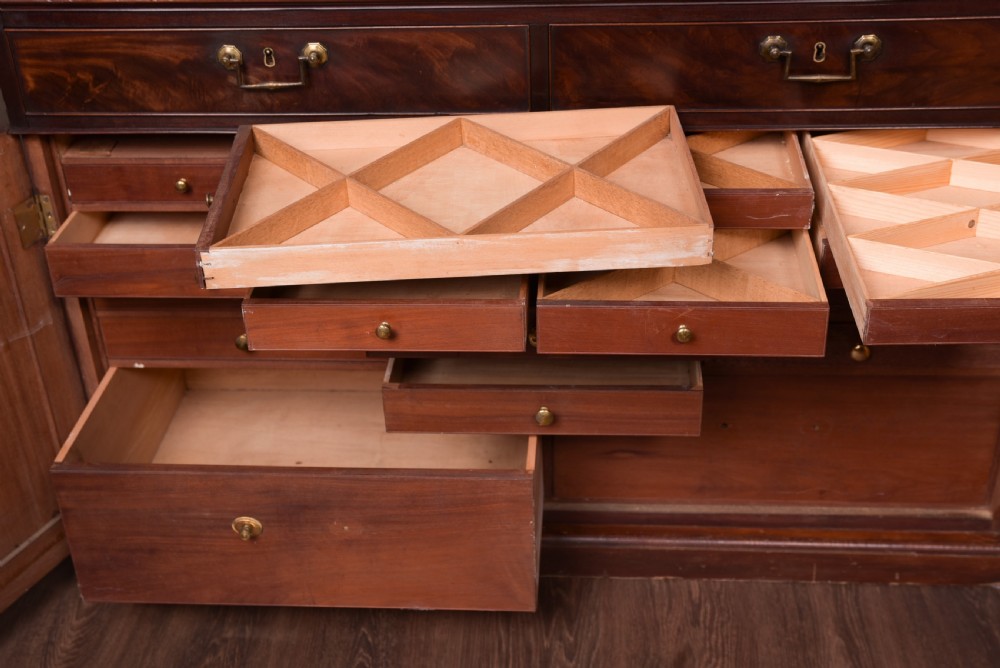 Rare Georgian mahogany  Collectors cabinet bookcase  View XI